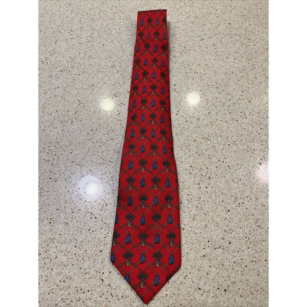 Celine Paris Silk Tie/Celine Tie/Men's Designer Tie/Men's Silk Tie/Celine EUC